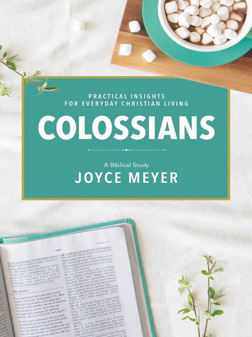 Title details for Colossians by Joyce Meyer - Wait list